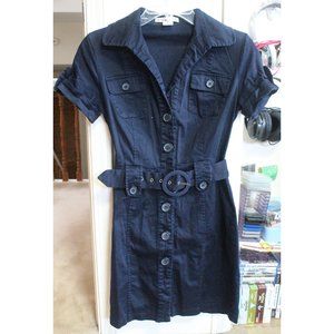 "forever" black shirt dress